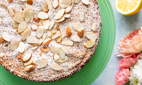 Lemon Almond Olive Oil Cake